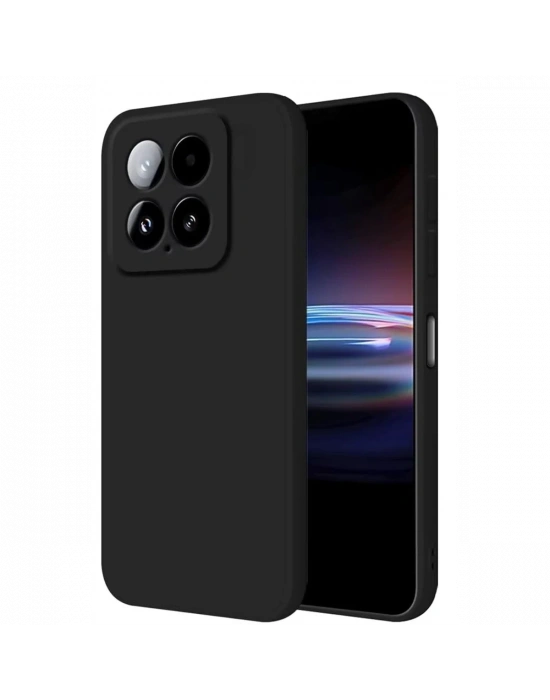 Newface Xiaomi Mi 14T Pro Kılıf Nano içi Kadife Silikon - Siyah