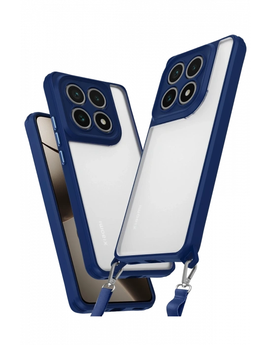 Newface Xiaomi Mi 14T Pro Kılıf Penta Silikon Kılıf - Lacivert