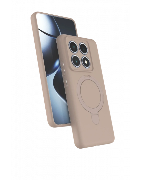 Newface Xiaomi Mi 14T Pro Regal Magsafe Standlı Kapak - Çöl Titanyum