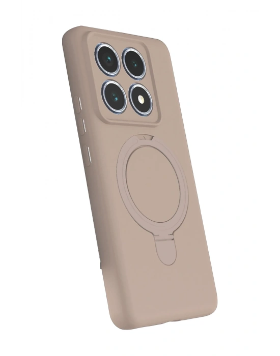 Newface Xiaomi Mi 14T Pro Regal Magsafe Standlı Kapak - Çöl Titanyum