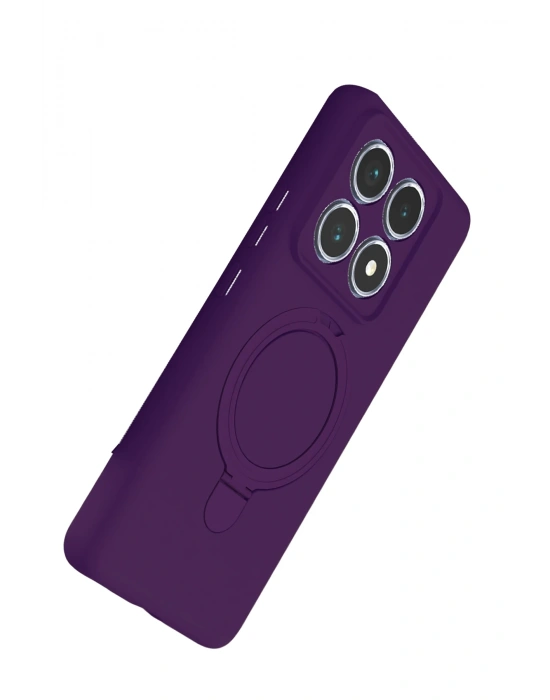 Newface Xiaomi Mi 14T Pro Regal Magsafe Standlı Kapak - Derin Mor