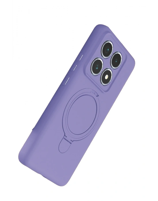 Newface Xiaomi Mi 14T Pro Regal Magsafe Standlı Kapak - Lila