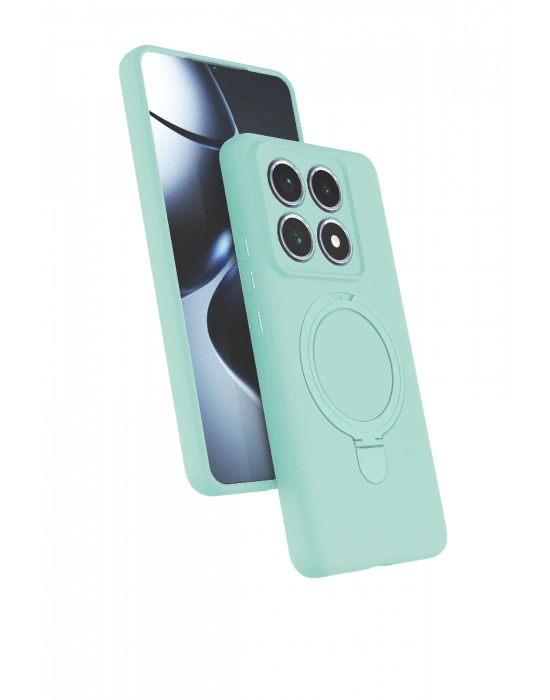 Newface Xiaomi Mi 14T Pro Regal Magsafe Standlı Kapak - Su Yeşili