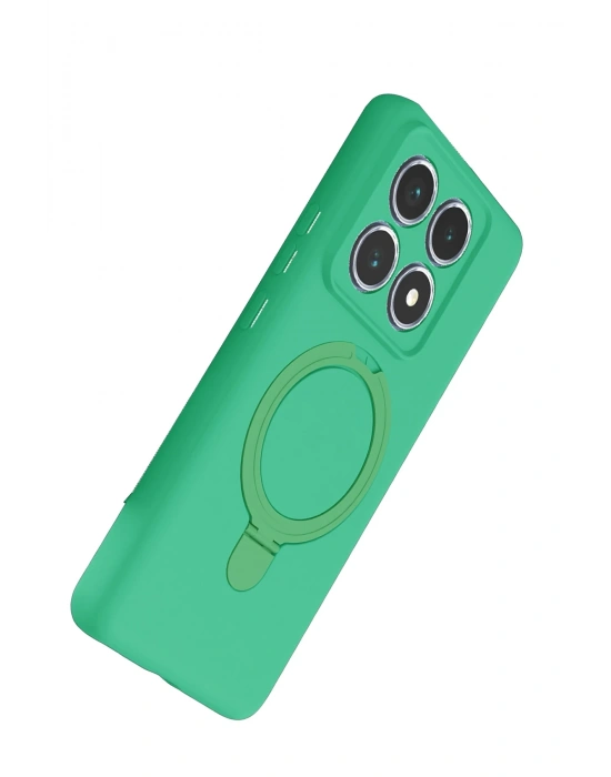 Newface Xiaomi Mi 14T Pro Regal Magsafe Standlı Kapak - Yeşil