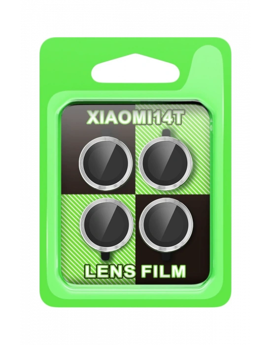 Newface Xiaomi Mi 14T Raze Metal Kamera Lens - Gümüş