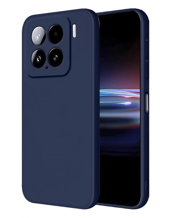 Newface Xiaomi Mi 15 Kılıf Nano içi Kadife Silikon - Lacivert