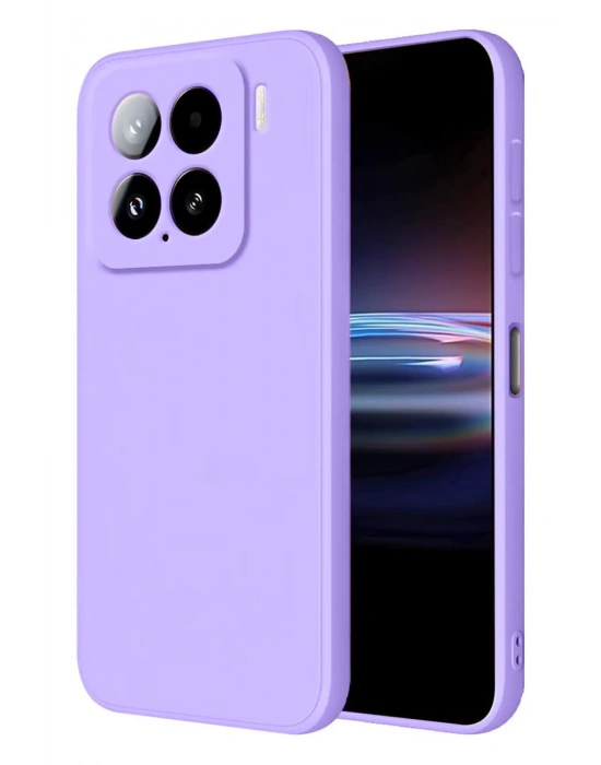 Newface Xiaomi Mi 15 Kılıf Nano içi Kadife Silikon - Lila