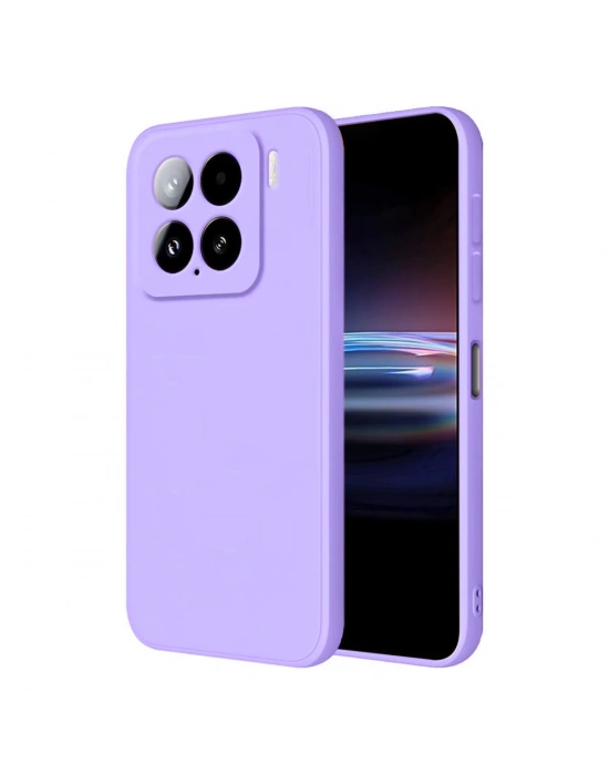 Newface Xiaomi Mi 15 Kılıf Nano içi Kadife Silikon - Lila