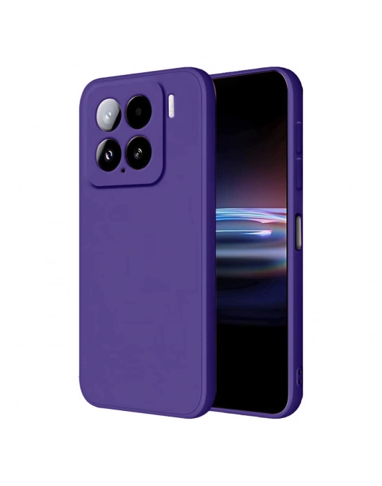 Newface Xiaomi Mi 15 Kılıf Nano içi Kadife Silikon - Mor