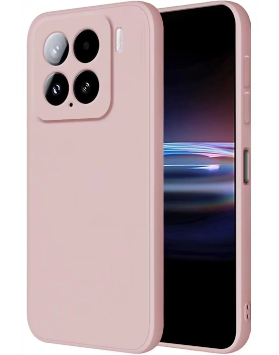 Newface Xiaomi Mi 15 Kılıf Nano içi Kadife Silikon - Pudra