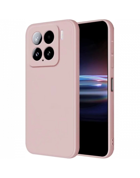 Newface Xiaomi Mi 15 Kılıf Nano içi Kadife Silikon - Pudra