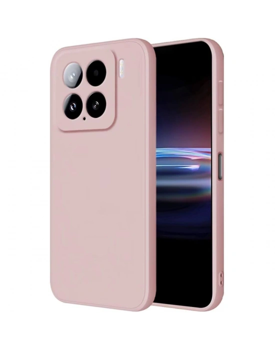 Newface Xiaomi Mi 15 Kılıf Nano içi Kadife Silikon - Pudra