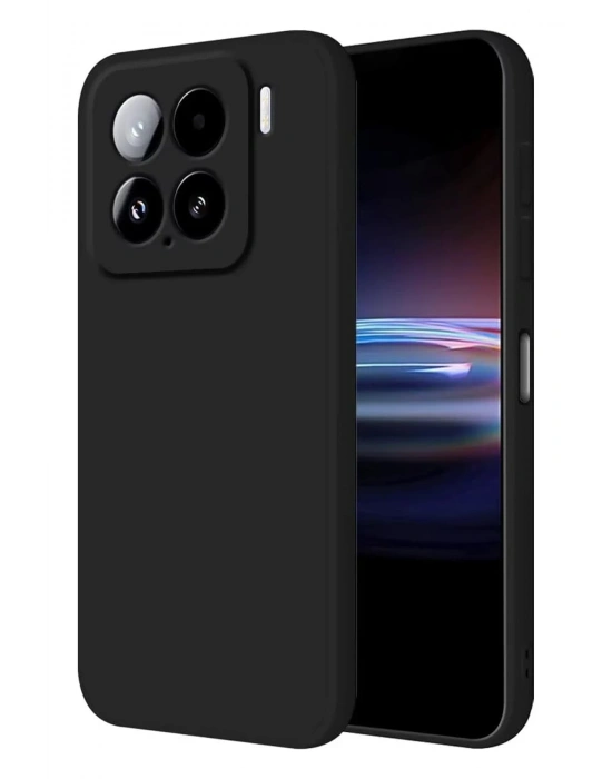 Newface Xiaomi Mi 15 Kılıf Nano içi Kadife Silikon - Siyah