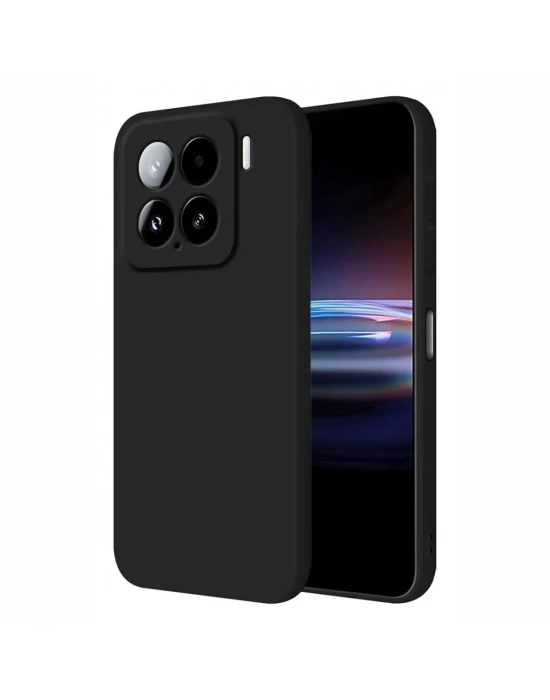 Newface Xiaomi Mi 15 Kılıf Nano içi Kadife Silikon - Siyah