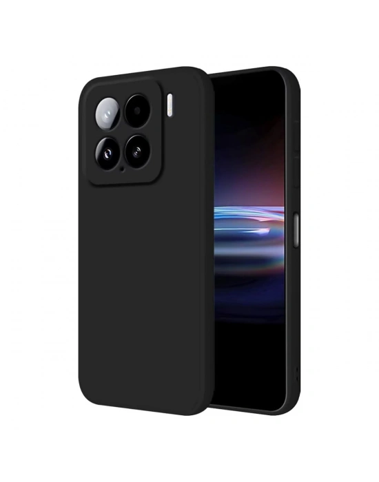 Newface Xiaomi Mi 15 Kılıf Nano içi Kadife Silikon - Siyah