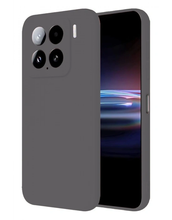 Newface Xiaomi Mi 15 Pro Kılıf Nano içi Kadife Silikon - Gri