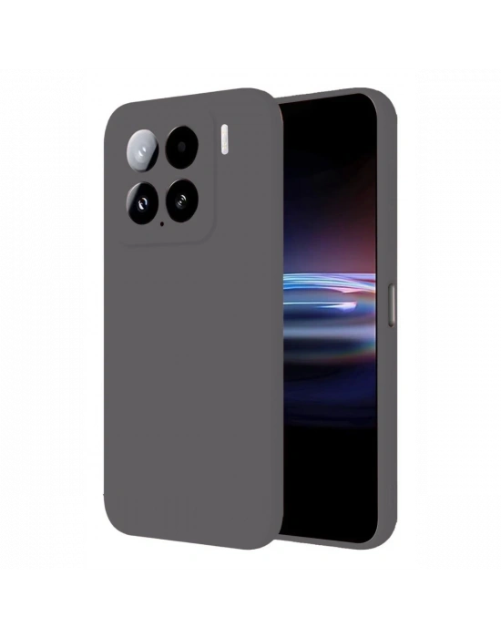 Newface Xiaomi Mi 15 Pro Kılıf Nano içi Kadife Silikon - Gri