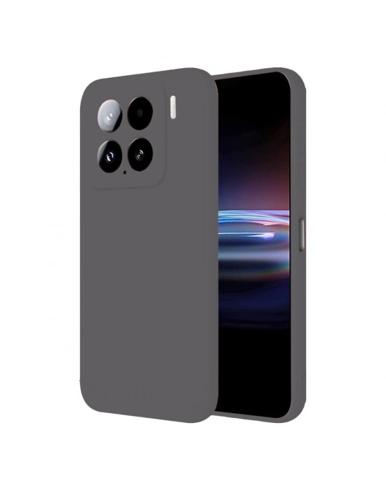 Newface Xiaomi Mi 15 Pro Kılıf Nano içi Kadife Silikon - Gri