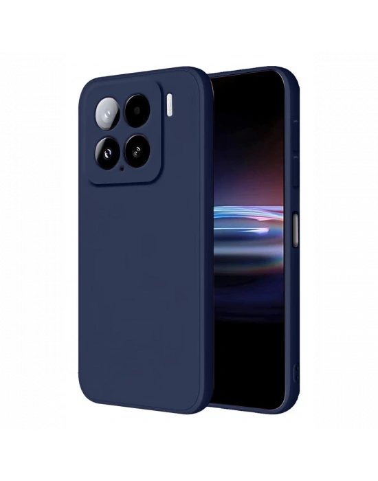 Newface Xiaomi Mi 15 Pro Kılıf Nano içi Kadife Silikon - Lacivert