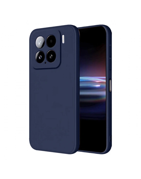 Newface Xiaomi Mi 15 Pro Kılıf Nano içi Kadife Silikon - Lacivert