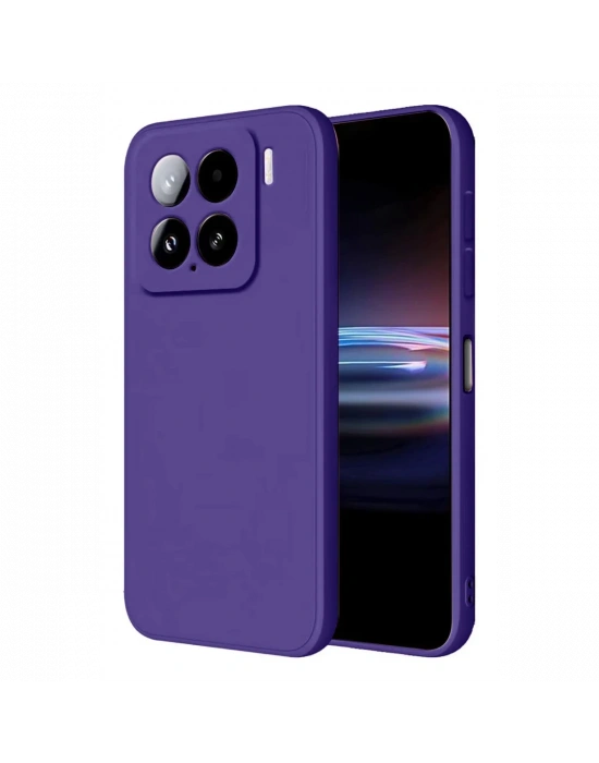 Newface Xiaomi Mi 15 Pro Kılıf Nano içi Kadife Silikon - Mor