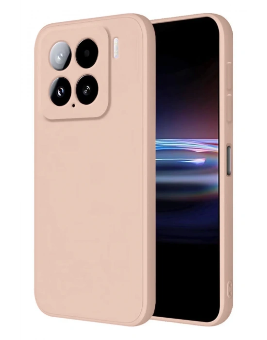 Newface Xiaomi Mi 15 Pro Kılıf Nano içi Kadife Silikon - Pudra