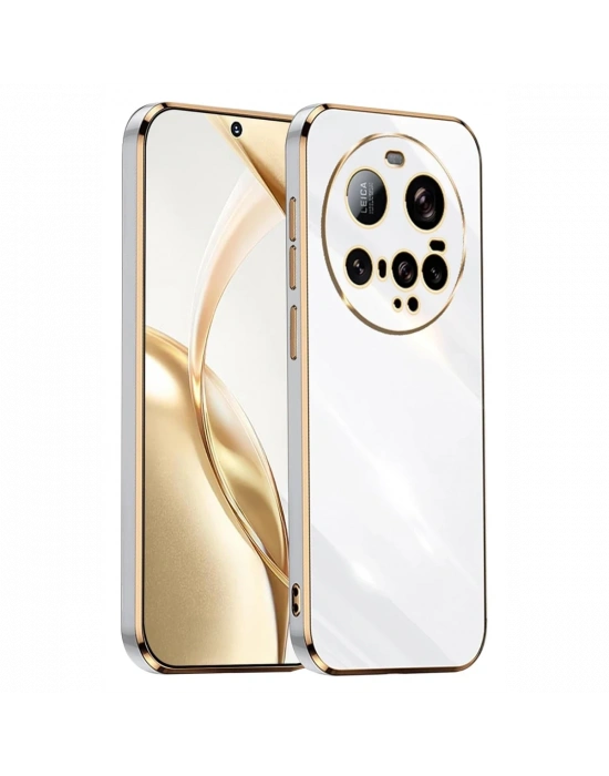 Newface Xiaomi Mi 15 Ultra Kılıf Volet Silikon - Beyaz