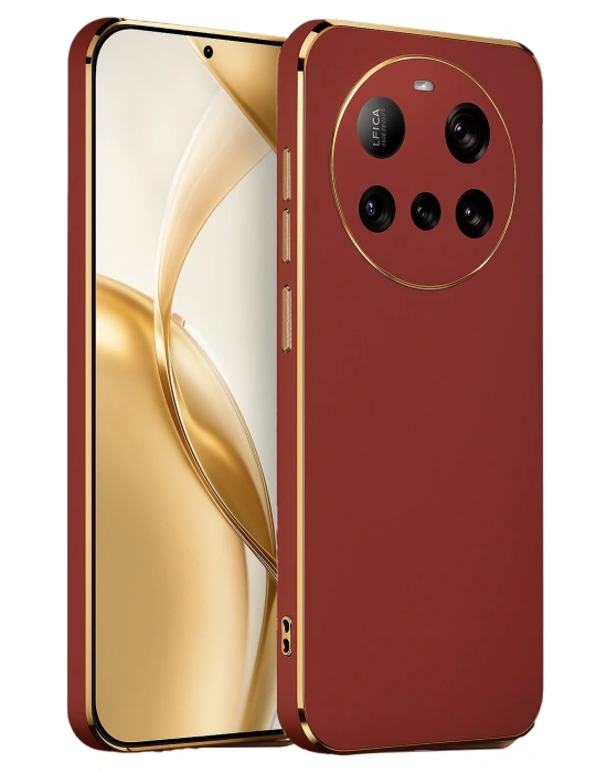 Newface Xiaomi Mi 15 Ultra Kılıf Volet Silikon - Kırmızı