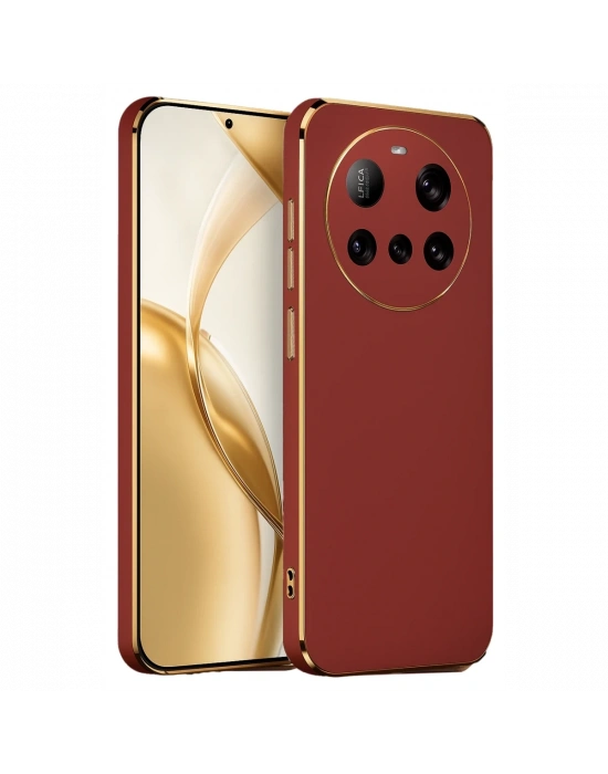 Newface Xiaomi Mi 15 Ultra Kılıf Volet Silikon - Kırmızı