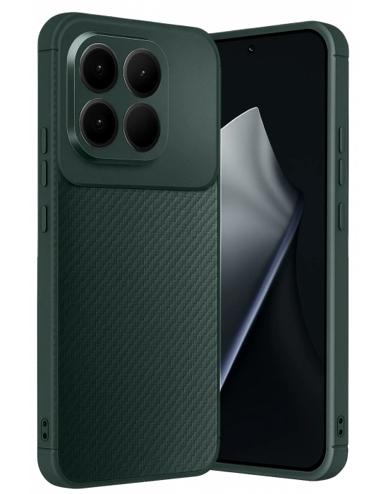 Newface Xiaomi Mi 15T Auto Focus Karbon Kapak - Koyu Yeşil