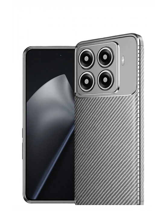 Newface Xiaomi Mi 15T Pro Auto Focus Karbon Kapak - Gri