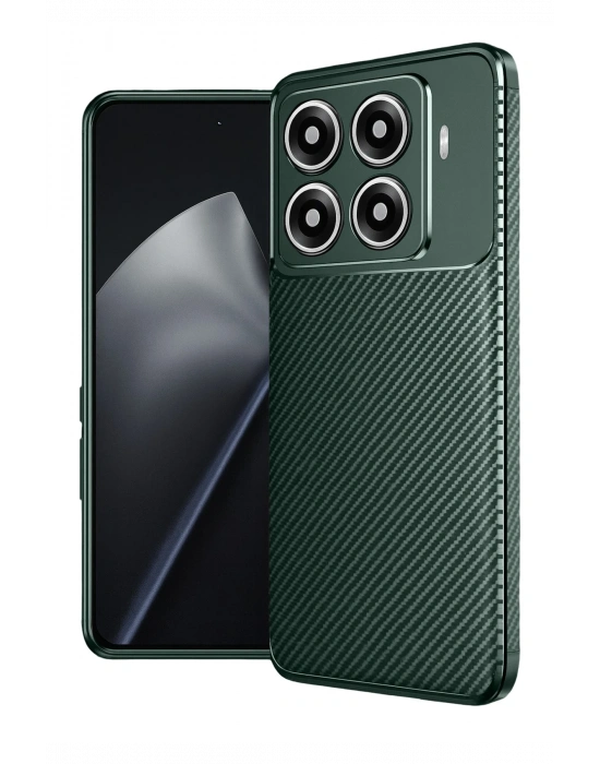 Newface Xiaomi Mi 15T Pro Auto Focus Karbon Kapak - Koyu Yeşil