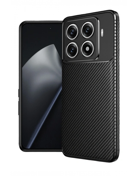 Newface Xiaomi Mi 15T Pro Auto Focus Karbon Kapak - Siyah