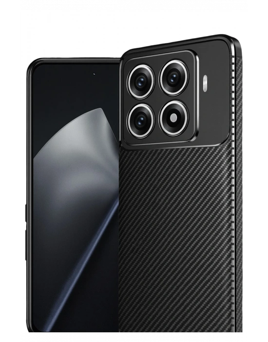 Newface Xiaomi Mi 15T Pro Auto Focus Karbon Kapak - Siyah