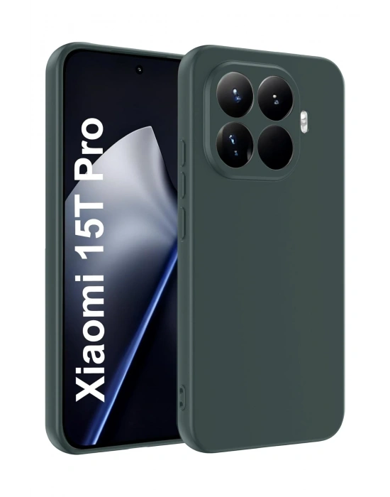 Newface Xiaomi Mi 15T Pro First Silikon - Koyu Yeşil