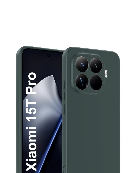 Newface Xiaomi Mi 15T Pro First Silikon - Koyu Yeşil