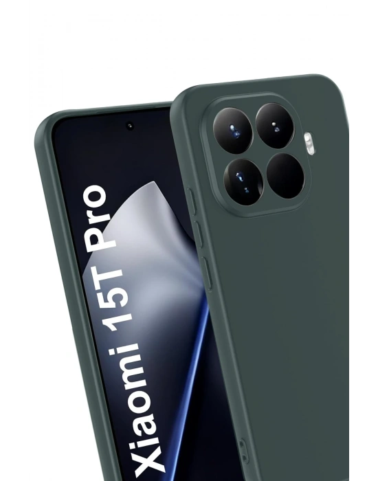 Newface Xiaomi Mi 15T Pro First Silikon - Koyu Yeşil