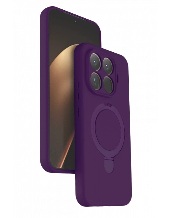 Newface Xiaomi Mi 15T Pro Regal Magsafe Standlı Kapak - Derin Mor