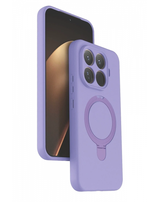 Newface Xiaomi Mi 15T Pro Regal Magsafe Standlı Kapak - Lila