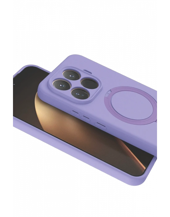 Newface Xiaomi Mi 15T Pro Regal Magsafe Standlı Kapak - Lila