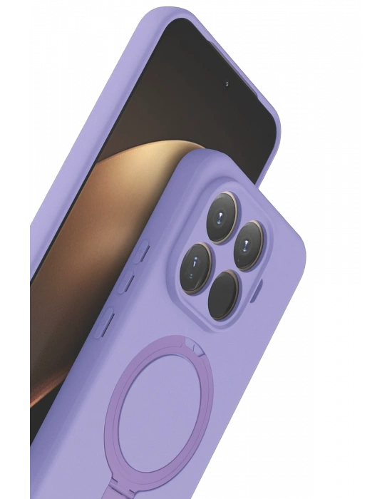 Newface Xiaomi Mi 15T Pro Regal Magsafe Standlı Kapak - Lila