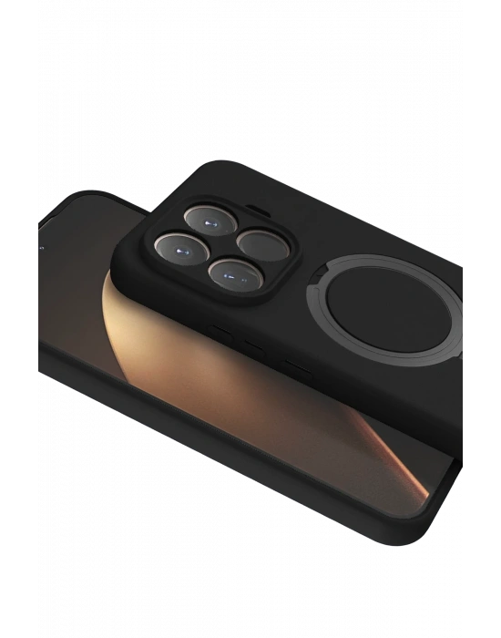 Newface Xiaomi Mi 15T Pro Regal Magsafe Standlı Kapak - Siyah