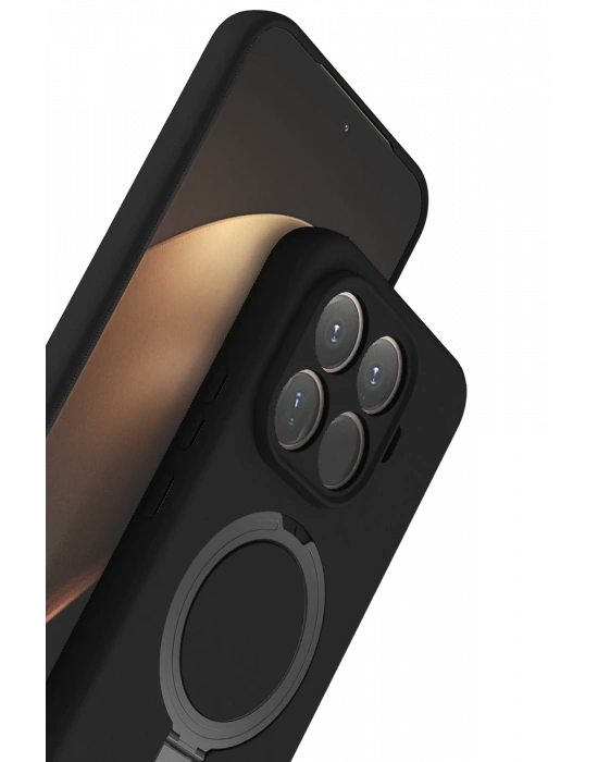 Newface Xiaomi Mi 15T Pro Regal Magsafe Standlı Kapak - Siyah