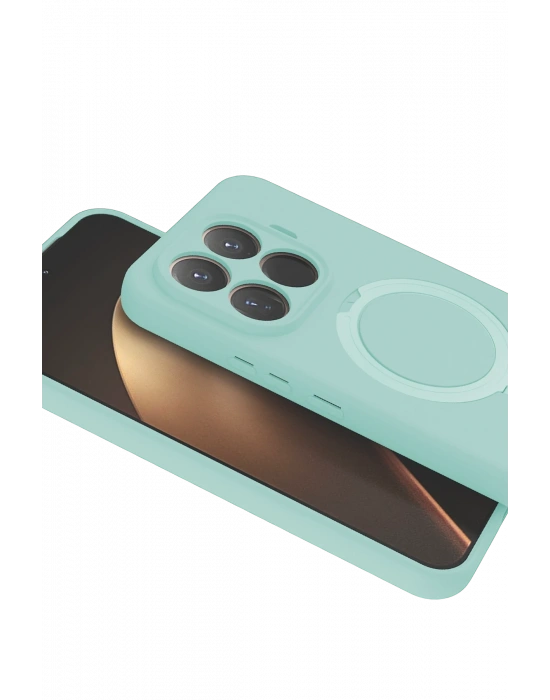 Newface Xiaomi Mi 15T Pro Regal Magsafe Standlı Kapak - Su Yeşili