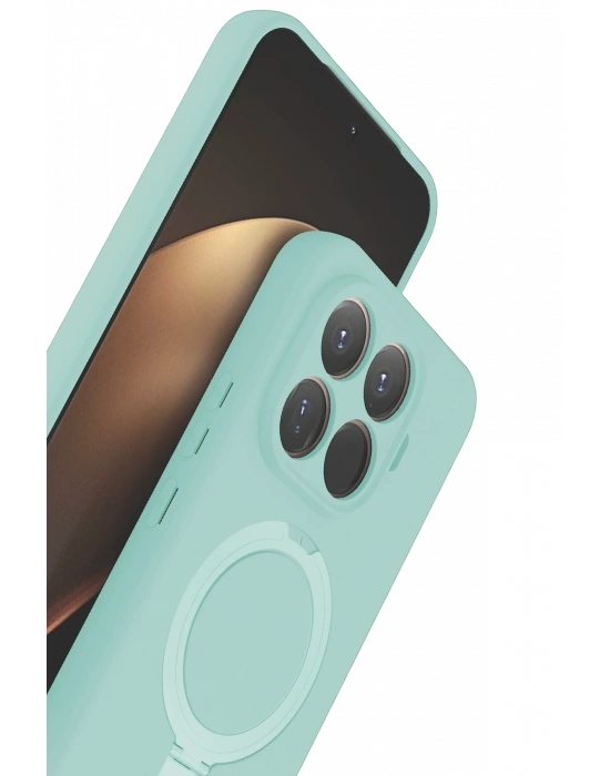 Newface Xiaomi Mi 15T Pro Regal Magsafe Standlı Kapak - Su Yeşili