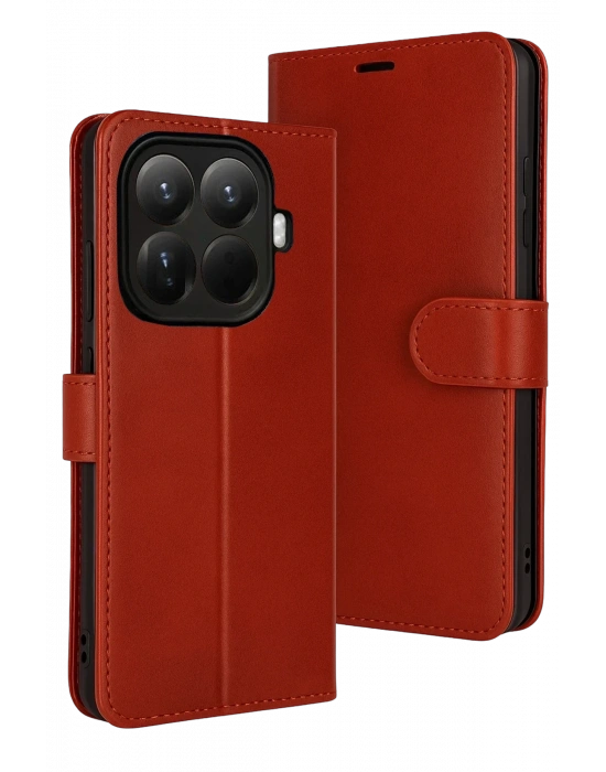 Newface Xiaomi Mi 15T Pro Trend S Plus Kapaklı Kılıf - Kırmızı