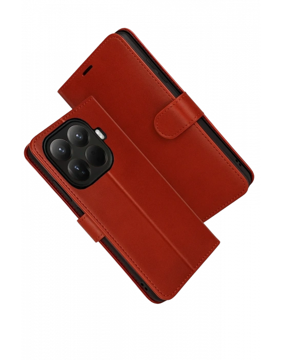 Newface Xiaomi Mi 15T Pro Trend S Plus Kapaklı Kılıf - Kırmızı