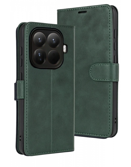 Newface Xiaomi Mi 15T Pro Trend S Plus Kapaklı Kılıf - Yeşil