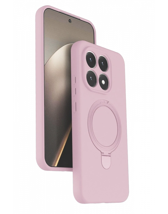 Newface Xiaomi Mi 15T Regal Magsafe Standlı Kapak - Açık Pembe