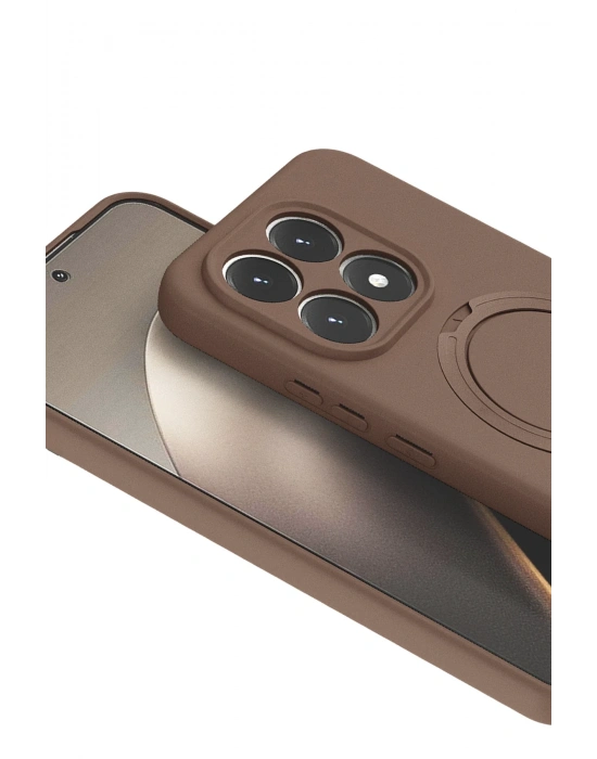 Newface Xiaomi Mi 15T Regal Magsafe Standlı Kapak - Çöl Titanyum